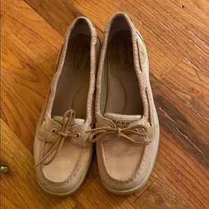 Sperry Beige Classic Boat Shoe